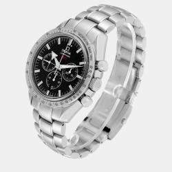 Omega Black Stainless Steel Speedmaster 321.10.42.50.01.001 Automatic Men's Wristwatch 42 mm