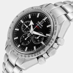 Omega Black Stainless Steel Speedmaster 321.10.42.50.01.001 Automatic Men's Wristwatch 42 mm