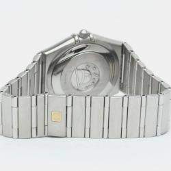 Pre Owned Omega Black Stainless Steel Constellation 1504.50 Automatic Men's Wristwatch 35 mm