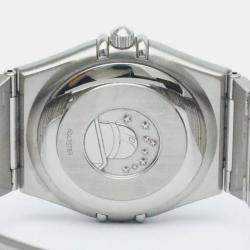 Pre Owned Omega Black Stainless Steel Constellation 1504.50 Automatic Men's Wristwatch 35 mm