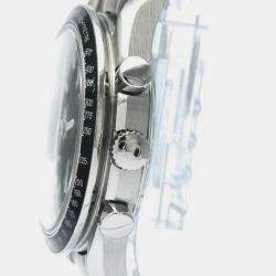 Omega Black Stainless Steel Speedmaster 3520.50 Automatic Men's Wristwatch 39 mm