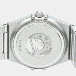 Omega Grey Stainless Steel Constellation 1512.40 Quartz Men's Wristwatch 33 mm