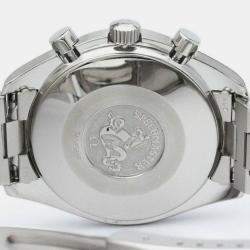 Omega Black Stainless Steel Speedmaster Automatic Men's Wristwatch 39 mm