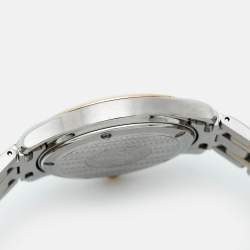 Pre Owned ساعة يد رجالية أوميغا سي ماستر كوارتز ستانلس ستيل وذهب أصفر عيار 18 ذهبية 36مم