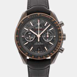 Omega Grey Ceramic Speedmaster Moonwatch 311.63.44.51.99.001 Automatic Men's Wristwatch 44 mm