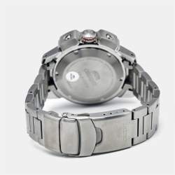 مملوكة مسبقًا Orient M-Force RA-AC0N02Y10B Orange Dial Stainless Steel Men's Wristwatch 46 mm