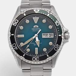 Pre Owned Orient Kamasu Maku III RA-AA0811E19B Blue Dial Stainless Steel Men's Wristwatch 41.80 mm