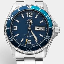 Pre Owned Orient Mako III RA-AA0818L09C Blue Dial Stainless Steel Men's Wristwatch 41.8 mm