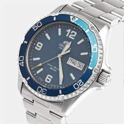 Pre Owned Orient Mako III RA-AA0818L09C Blue Dial Stainless Steel Men's Wristwatch 41.8 mm