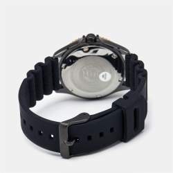 Pre Owned Orient Kamasu RA-AA0005B19B Black Dial Stainless Steel Silicone Men's Wristwatch 42 mm