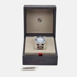 Oris Blue Vignette Ceramic Stainless Steel Aquis Lake Baikal Limited Edition 01 733 7730 4175-Set Men's Wristwatch 43.50 mm
