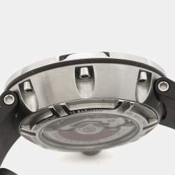 Oris Grey Stainless Steel Rubber TT1 674-7659-4174RS Men's Wristwatch 45 mm