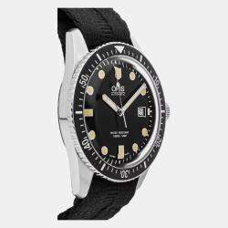 Oris Black Stainless Steel Divers Sixty-Five 01 733 7720 4054-07 5 21 26FC Automatic Men's Wristwatch 42 mm