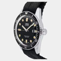 Oris Black Stainless Steel Divers Sixty-Five 01 733 7720 4054-07 5 21 26FC Automatic Men's Wristwatch 42 mm