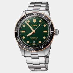 Oris Green Bronze Stainless Steel Divers Sixty-Five  01 733 7707 4357-07 8 20 18 Automatic Men's Wristwatch 40 mm