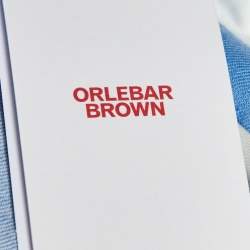 مملوكة مسبقًا Orlebar Blue Cotton & Linen Harrop Shorts M/L Waist 35"