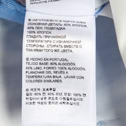 مملوكة مسبقًا Orlebar Blue Cotton & Linen Harrop Shorts M/L Waist 35"