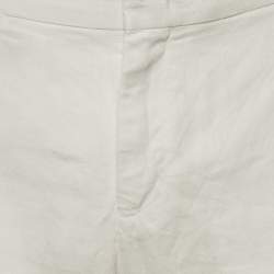 Pre Owned شورت أورليبار براون عاجي كتان نورويتش مقاس كبير (لارج) / خصر 35 بوصة