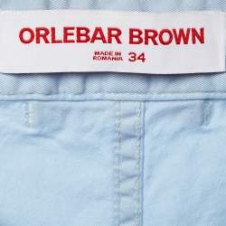 مملوكة مسبقًا شورت سباحة قطني أزرق أورليبار براون مقاس كبير / خصر 35 بوصة