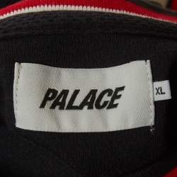 مملوكة مسبقًا Palace Navy Blue Logo Embroidered Jersey Crew Neck T-Shirt XL