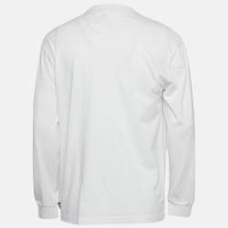 Pre Owned  Palace White Logo Graphic Jersey Basically A Longsleeve T-Shirt XL