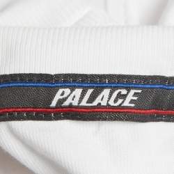 Pre Owned  Palace White Logo Graphic Jersey Basically A Longsleeve T-Shirt XL