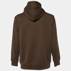 Pre Owned Palace Brown Cotton Knit Hoodie L