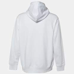 Palace White Cotton Knit Sofar Hood Sweatshirt L