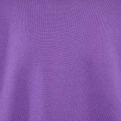 Palm Angels Purple/Green Palm Intarsia Wool Sweater M