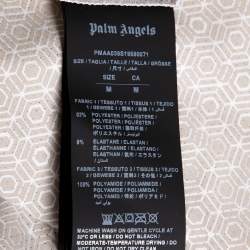 Pre Owned Palm Angels X Under Armour White Logo Print Jersey T-Shirt M