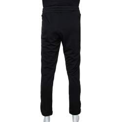 Palm Angels Black Synthetic Flames Track Pants M