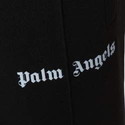 Palm Angels Black Synthetic Flames Track Pants M