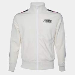 Palm Angels x Missoni Cream Zip Up Track Jacket S 