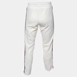 Palm Angels x Missoni Off-White Jersey Contrast Trim Sweatpants S