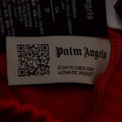Pre Owned Palm Angels Orange Jersey Classic Track Pants S