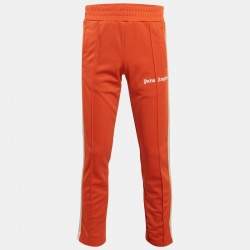 Pre Owned Palm Angels Orange Jersey Classic Track Pants S