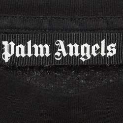 Pre Owned Palm Angels Black Teddy Print Cotton Crew Neck T-Shirt XL