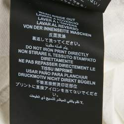 Pre Owned Palm Angels White Heart Spray Paint Logo Print Jersey T-Shirt XL