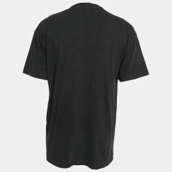 Palm Angels Black Heart Spray Paint Logo Print Jersey T-Shirt XL