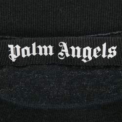 Palm Angels Black Heart Spray Paint Logo Print Jersey T-Shirt XL