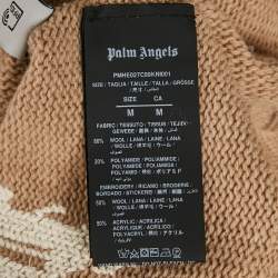 Palm Angels Dark Beige Wool Jumper M