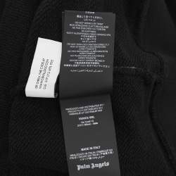 Pre Owned Palm Angels Black Cotton Knit Hoodie XXL