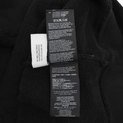 Pre Owned Palm Angels Black Cotton Knit Hoodie XXL