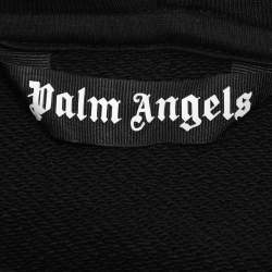 Pre Owned Palm Angels Black Cotton Knit Hoodie XXL