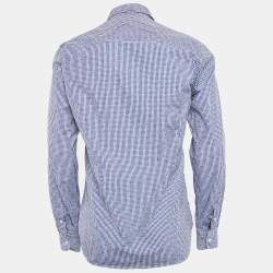 Paul & Joe Black Gingham Checks Cotton Long Sleeve Shirt M