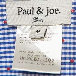Paul & Joe Black Gingham Checks Cotton Long Sleeve Shirt M