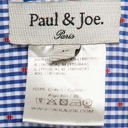 Paul & Joe Black Gingham Checks Cotton Long Sleeve Shirt M