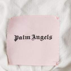 Palm Angels Cream Gabardine Side Stripe Trousers XXL