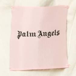 Palm Angels Beige Gabardine Side Tape Detail Trousers M