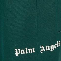 Palm Angels Green Jersey Side Stripe Detail Track Pants L